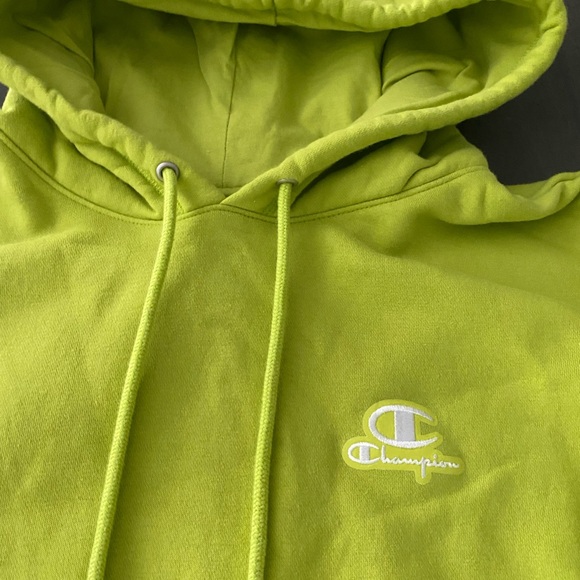 Champion Lime Green Classic Hoodie NWOT - Picture 2 of 4